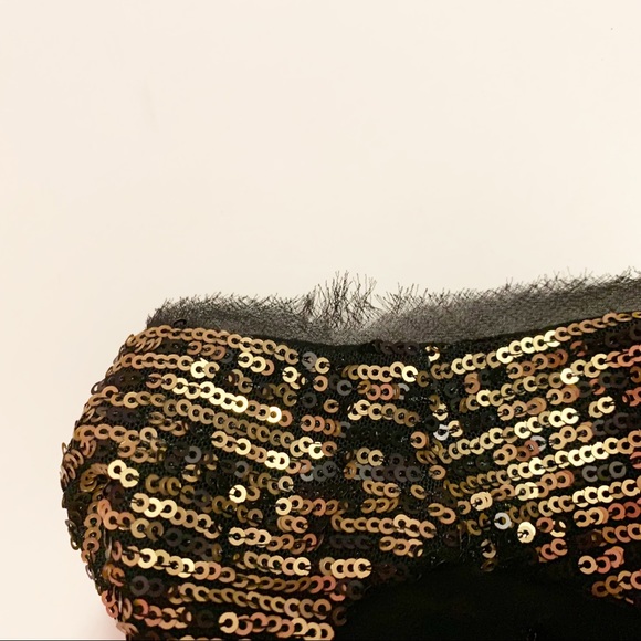 Rachel Roy Gold Sequinned Scoop Neck Tank Top Small - Picture 6 of 8